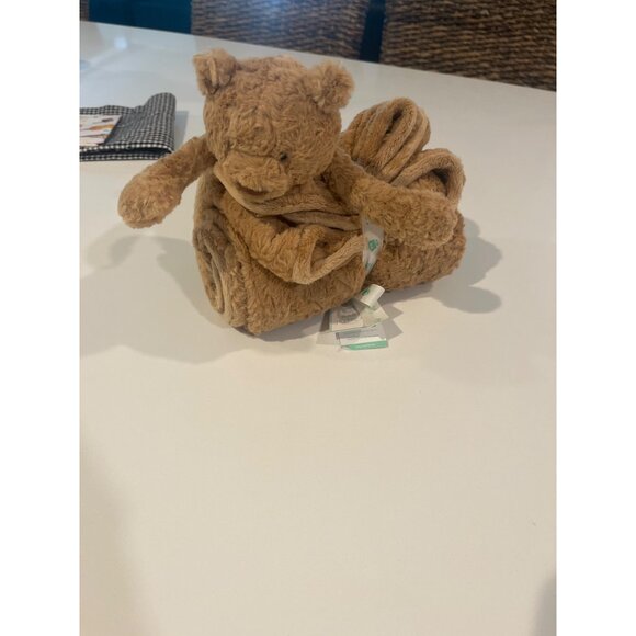 Jellycat Bartholomew Bear Baby Blankie - Plush Teddy Bear & Soft Blanket Combo - Picture 1 of 8